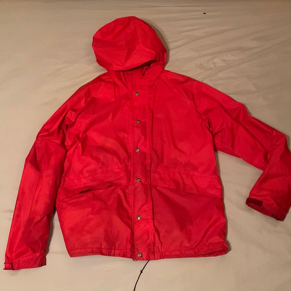 Red Northface Windbreaker